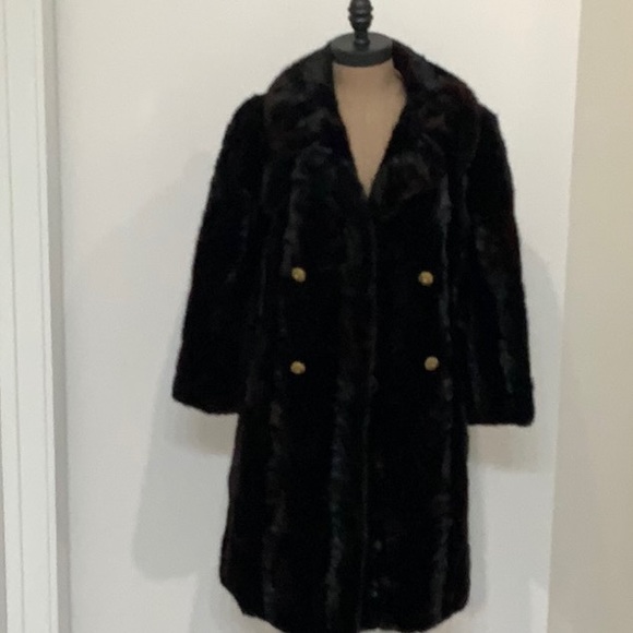 Mink coat red mink herring bone pattern - Picture 11 of 16